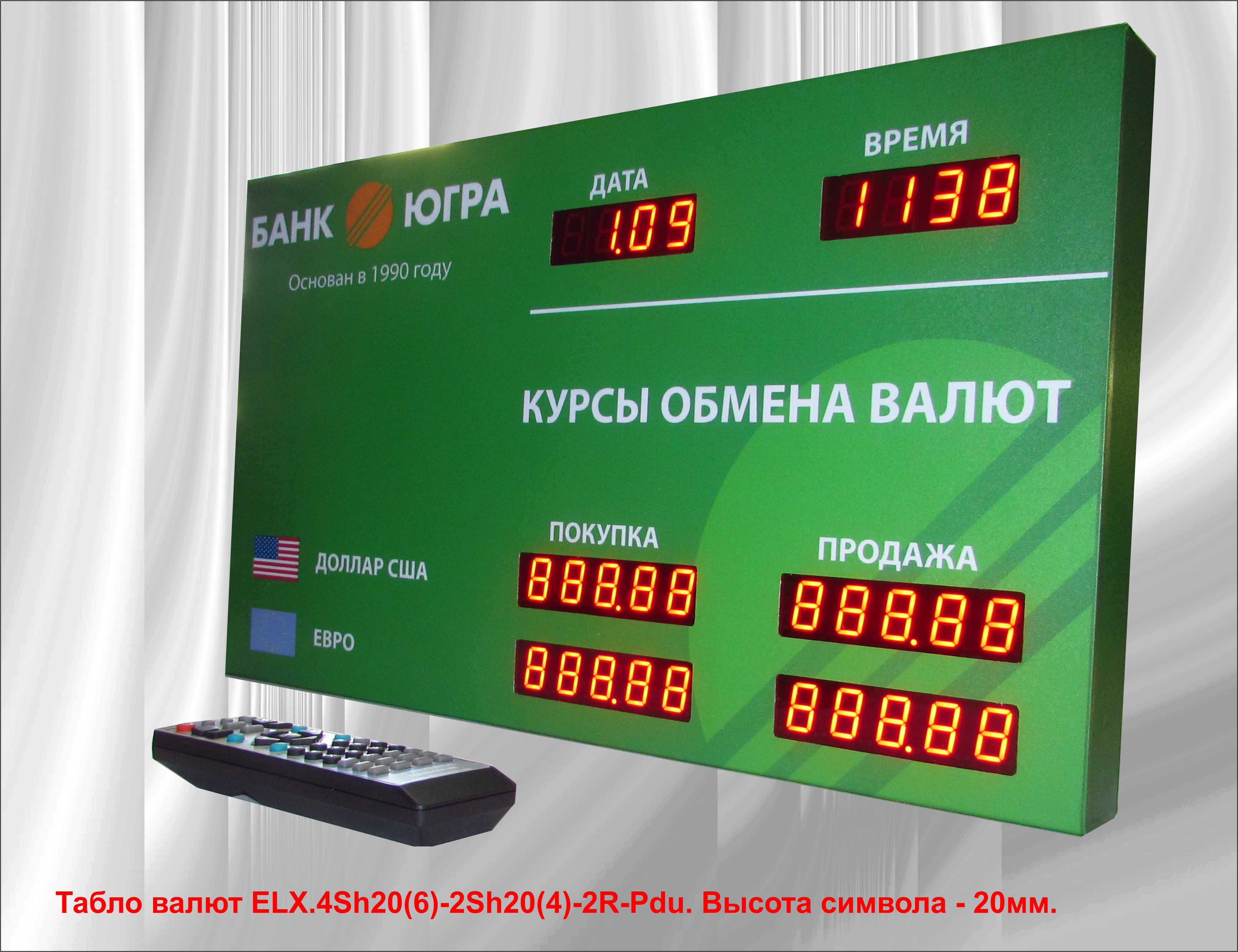 Экспертиза табло котировок валют 
